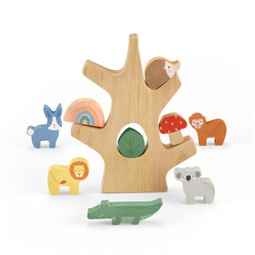 Fisher-Price費雪木製可愛動物平衡樹★衛立兒生活館★194735238224
