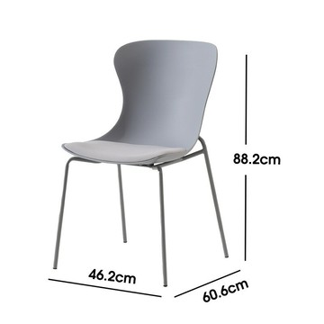 家用餐椅 簡約設計師彩色餐廳靠背吃飯椅子 網紅甜品店洽談椅G9/19