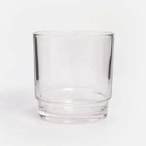 伊登可堆疊玻璃水杯280mL 圓型透明