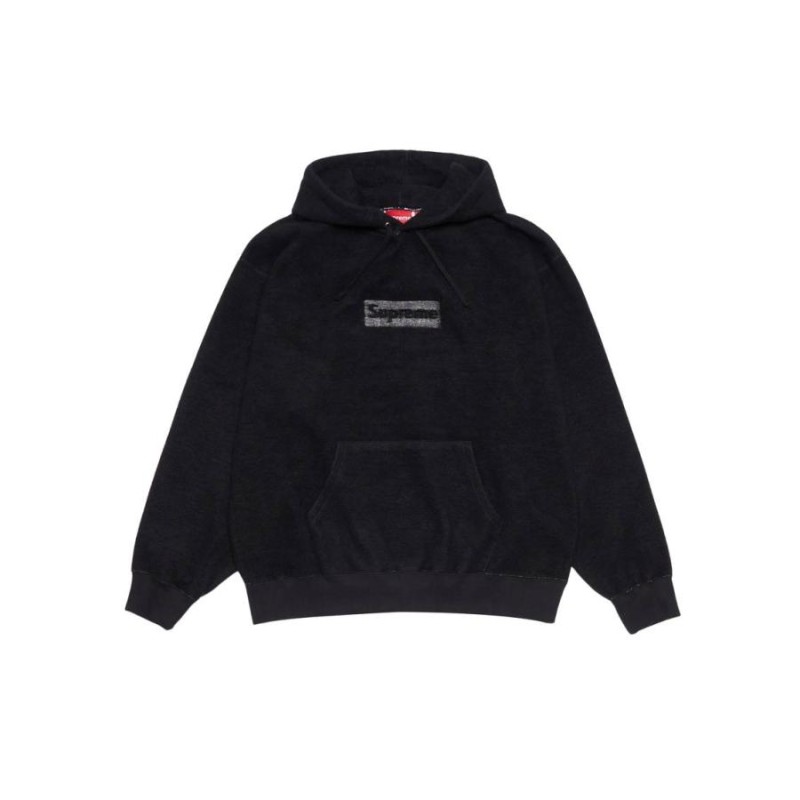 Supreme Inside Out Box Logo Hooded Sweatshirt Black