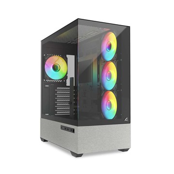 Sharkoon AK7 ARGB (B)  反葉風扇 x3 TYPE-C 海景房 背插式 電腦機殼
