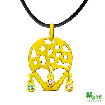 幸運草 幸福升空 純金墜飾(女)