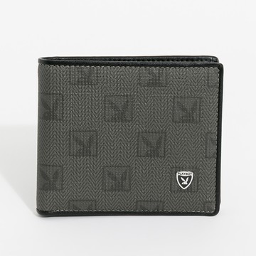 PLAYBOY -  短夾  Debonair系列 - 灰色/152-0114-05-2