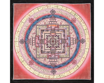 西藏时轮曼荼罗——描绘时间与循环的手工唐卡