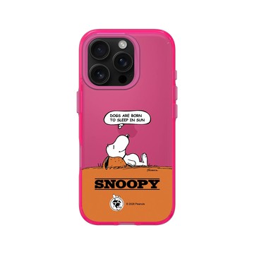 iPhone 16 Pro Clear 粉漾桃 - 史努比 Snoopy 75th Anniversary - 75週年-休息一下