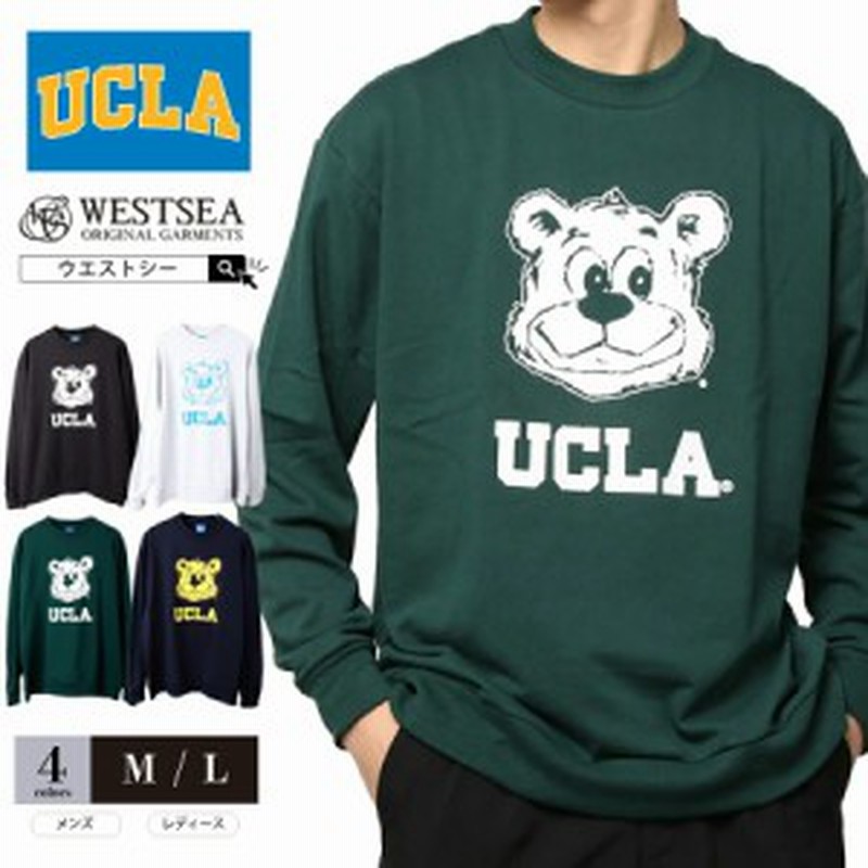 トレーナー スウェット トップス メンズ レディース ブランド Ucla トレーナー くま キャラクター おしゃれ カレッジロゴ プリント トレ 通販 Lineポイント最大1 0 Get Lineショッピング
