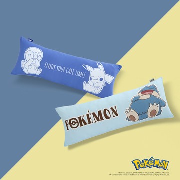 【Pokémon寶可夢官方授權】ICE TECH⁺悠閒午睡冰絲涼感長型抱枕(100*38cm) / HOYACASA