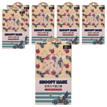 ACULIFE 成人平面口罩 IN0002 17.5 x 9.5cm  旅行兜風 白色  10片  6盒