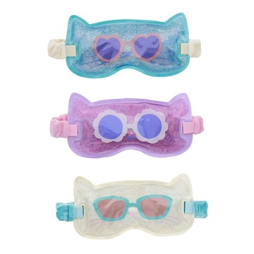 【日本 CDF ètendue 】 戴墨鏡貓咪 涼感凝膠 眼罩 (3色可選) 舒眠眼罩 涼感眼罩 冰眼罩 眼罩睡眠