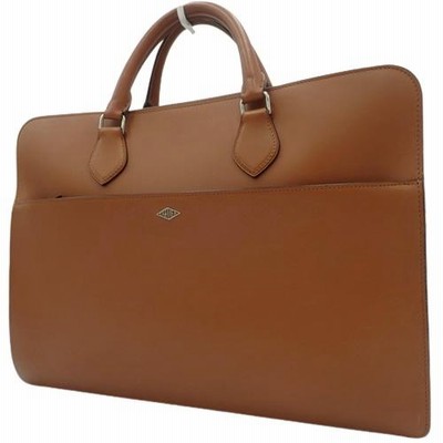 カルティエ マストライン カーフ ブリーフケース ライトブラウン