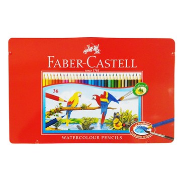 Faber-Castell 輝柏 進口36色鐵盒色鉛筆 紅盒.水性 115937 (NOD)
