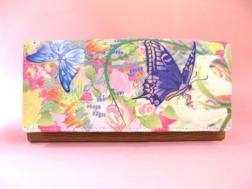 Edo Minagi 花和燕尾蝴蝶錢包