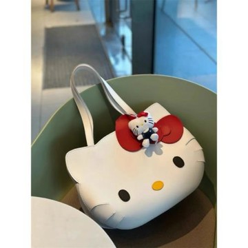 hellokitty包包卡通可愛單肩包蝴蝶結凱蒂貓手提健身包斜挎旅行包