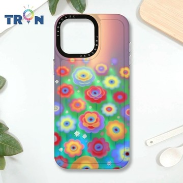 TRON IPHONE 16 PRO MAX 炫彩玫瑰花朵 MAGSAFE 磁吸 防摔 太空殼 透白 手機殼