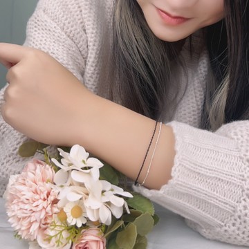 蠶絲蠟繩手鍊．雙鍊｜吉祥平安．客製化刻字．AchiCat