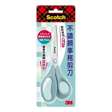 [家速配]3MScotch不鏽鋼事務剪刀-薄荷綠