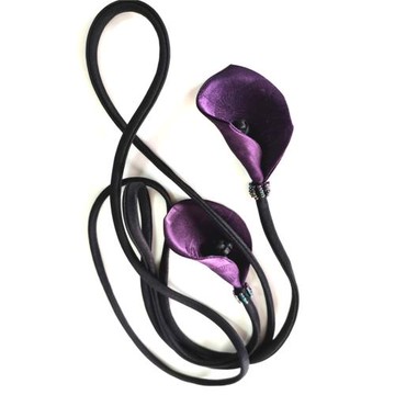 香云紗真絲桑蠶絲多色串珠腰帶細腰繩高端百搭黑色光面