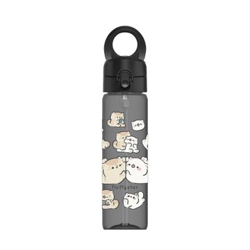 磁吸水壺 AquaStand Tritan 800cc - 附吸管 黑 - fluffystar 毛絨絨星人 - 毛絨絨每一刻
