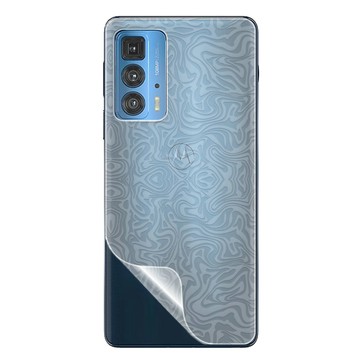 RHINO Motorola Edge 20 Pro 背蓋保護貼 水舞卡夢款式 超跑頂級包膜原料皮  通過檢測抗撞擊力達425公斤