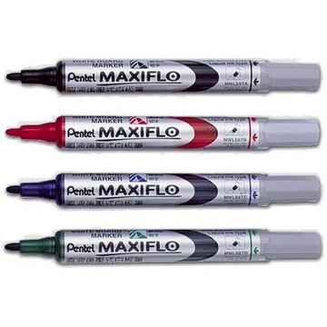 【文具通】Pentel ぺんてる 飛龍 MWL5S 細字 後壓式 白板筆 紅 A1210076【APP滿額下單10%點數(單一帳號最高5000點)】1/31止