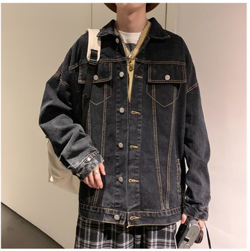 FINDSENSE X  男士 薄款 長袖外套  男上衣 情侶  潮牛仔外套   上衣