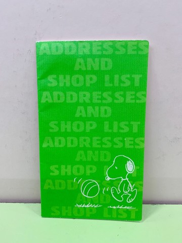 【震撼精品百貨】史奴比Peanuts Snoopy~SNOOPY補充內頁(地址)-綠#26773