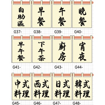 🎏【公版-餐廳營業4區】🎏《日式短簾》市集 文青布條 擺攤 餐車 自助、早餐、午餐、晚安、下午茶、宵夜  DTF_柯式燙