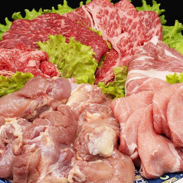 福袋 国内産 お試しセット 牛肉＆豚肉＆鶏肉 6点セット 1.5kg