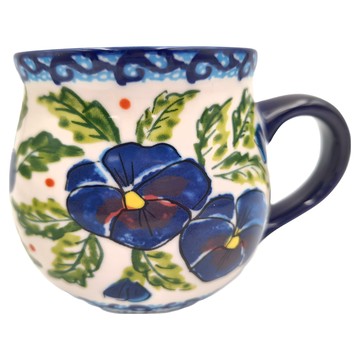 Royal Duke 波蘭風陶瓷藝術系列 馬克杯 360ml  藍牽牛  1盒