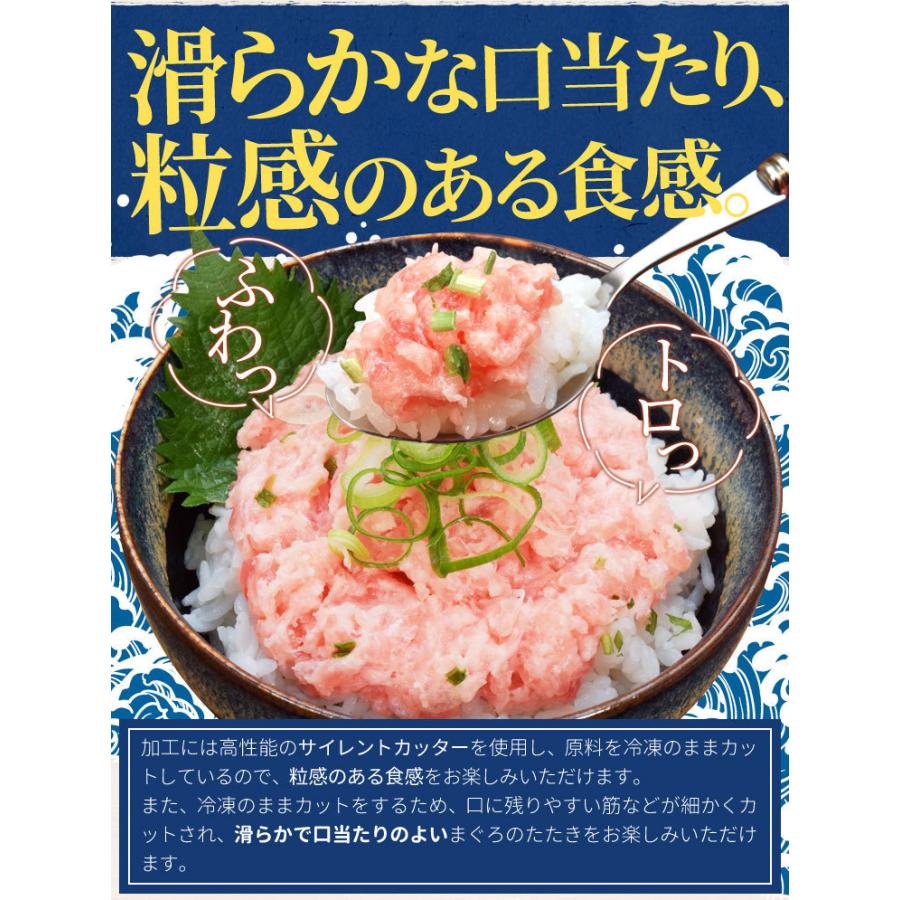 ねぎとろ １ｋｇ まぐろたたき （５００ｇ×２袋）（約１０人前） 天然まぐろ 厳選 送料無料 鮪 冷凍