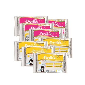 【Dailix】532衛生棉-日用4+夜用4 抑菌抗敏淨味超乾爽透氣(吸血鬼娃娃版)