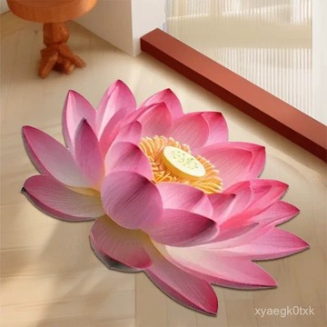 🔥臺灣出貨🔥【清新幹燥】硅藻泥吸水墊浴室地墊步步生蓮花家用門墊廚房衛生間厠所防滑腳墊 QJBM