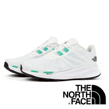 【THE NORTH FACE 美國】VECTIV EMINUS女越野跑鞋『白/綠』NF0A5G3M 戶外 登山 健行 露營 運動鞋 跑鞋 越野跑鞋