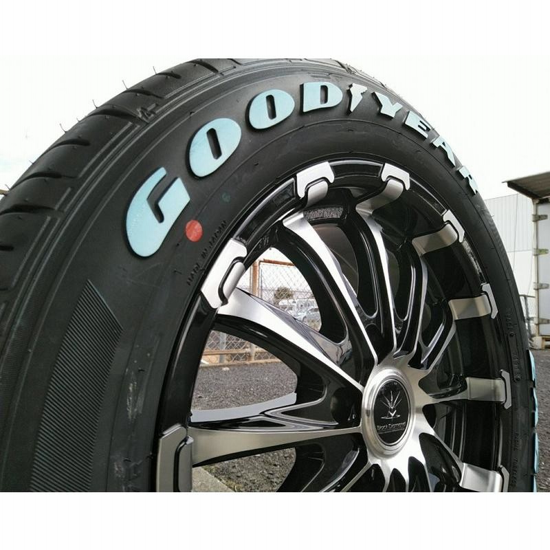 ハイエース 200系 タイヤホイールセット 17インチ BD12 グッドイヤー ナスカー 215/60R17 8PR 109/107LT ホワイトレター  | LINEショッピング