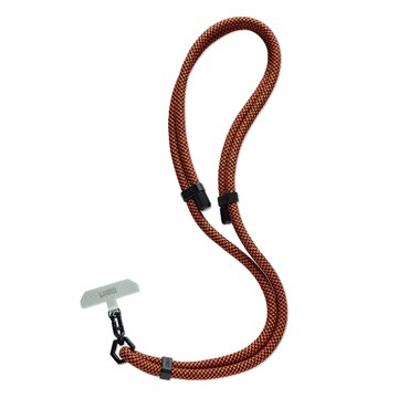 UAG 簡約編織可調式背帶掛繩 10mm  黑色/橘色  1條