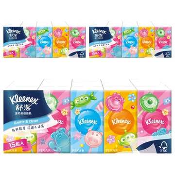 Kleenex 舒潔 紙手帕 10張  15包  3袋