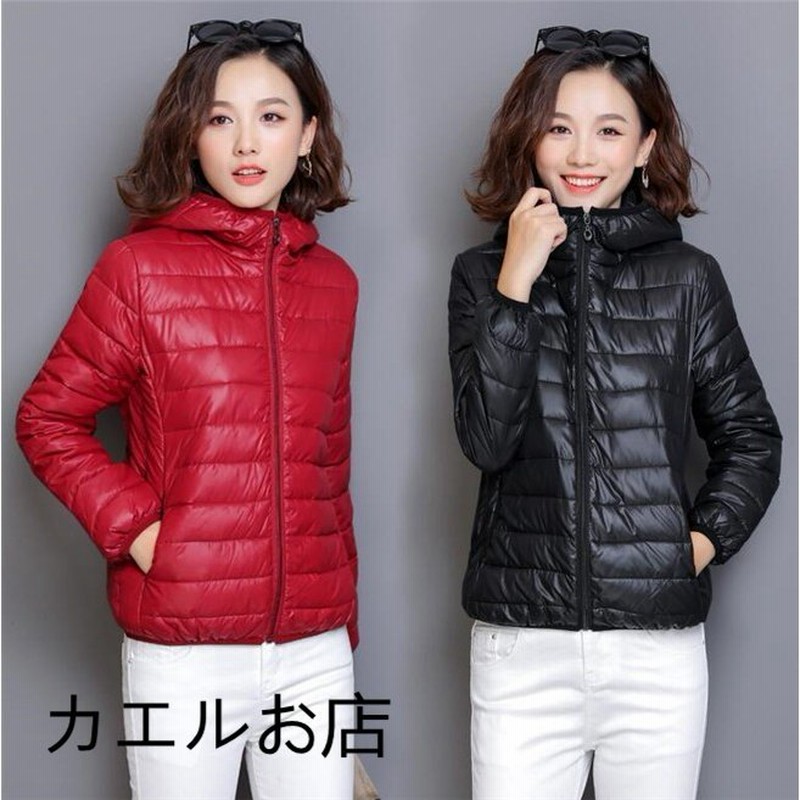 中綿ジャケット レディース フード付き 軽量 ブルゾン 中綿コート スリム ダウンジャケット アウター 冬 防寒 ダウンコート Lksdy 通販 Lineポイント最大get Lineショッピング