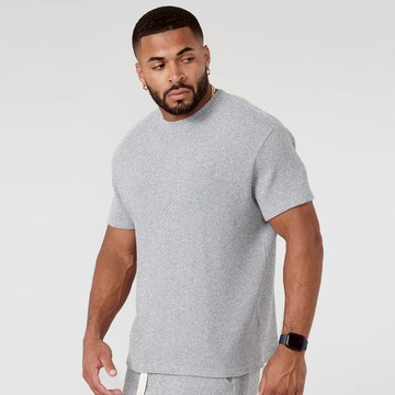 男士簡約運動休閒t恤舒適透氣寬鬆短袖襯衫