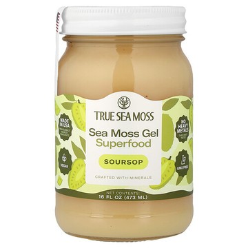 True Sea Moss, Sea Moss Gel Superfood, Soursop, 16 fl oz (473 ml)