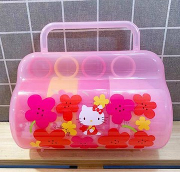 【震撼精品百貨】凱蒂貓_Hello Kitty~日本SANRIO三麗鷗 KITTY塑膠杯/水杯-4入*21633