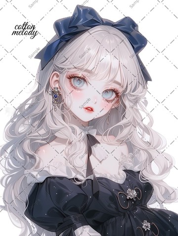 original sticker no.1501 人物貼紙 原創貼紙 人像貼紙 女孩貼紙 原創人物貼紙