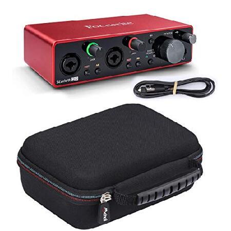 Mchoi Hard EVA Travel Case for Focusrite Scarlett 2i2 (3rd Gen) USB Audio Interface (CASE ONLY)