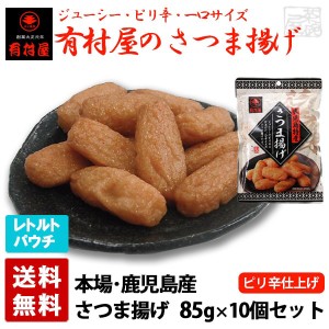 有村屋 さつま揚げ 85g 10個セット おつまみ