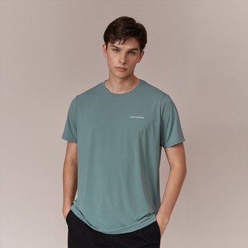 GIORDANO  男裝吸濕排汗冰涼感休閒上衣 - 08 綠