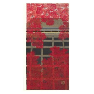 芸艸堂 木版画 加藤晃秀(大)「No27 紅葉舞台」メーカー取寄品 京都 清水寺 もみじ 紅葉 月 満月 版画 インテリア 和風 和雑貨 おしゃれ