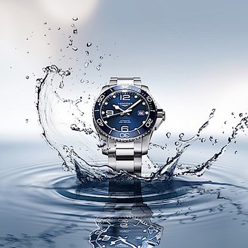 LONGINES 浪琴 官方授權 深海征服者浪鬼陶瓷潛水機械錶 年終送禮-43mm L3.782.4.96.6