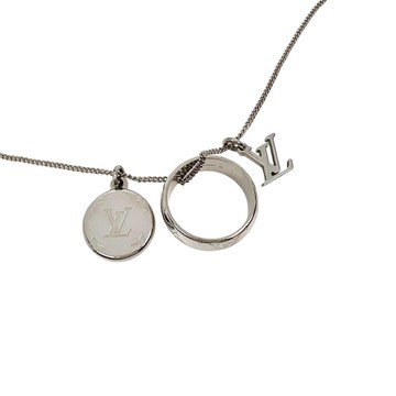 【日本直送】路易威登 LOUIS VUITTON Monogram 戒指 項鍊 M62485 銀色 DI0138 約 16.5g 男女皆宜【二手】