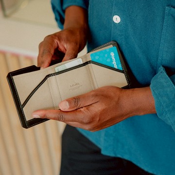 ILOJ 輕便摺疊皮夾 3色 橄欖綠