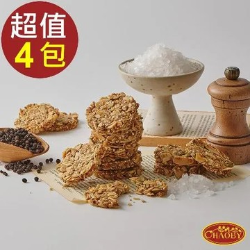 超比食品 纖女系燕麥脆片(鹹香椒鹽100g)x4包組 纖女燕麥 辦公室團購熱銷