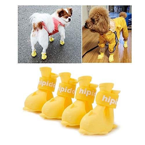 4PCS Anti-Slip Dog Boots Shoes, Soft Waterproof Paw Protector with Rug –  KOL PET